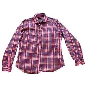 Liz Claiborne Vintage 90s Plaid Blouse-Size 12